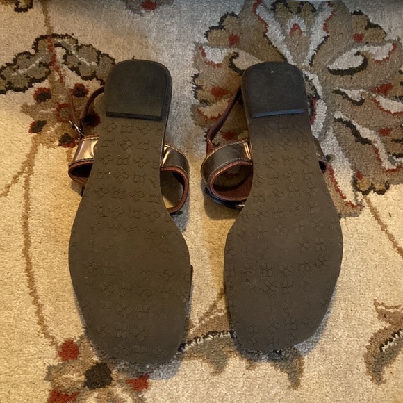 BCBG MaxAzria Silver and brown gladiators sandals - Picture 2 of 2